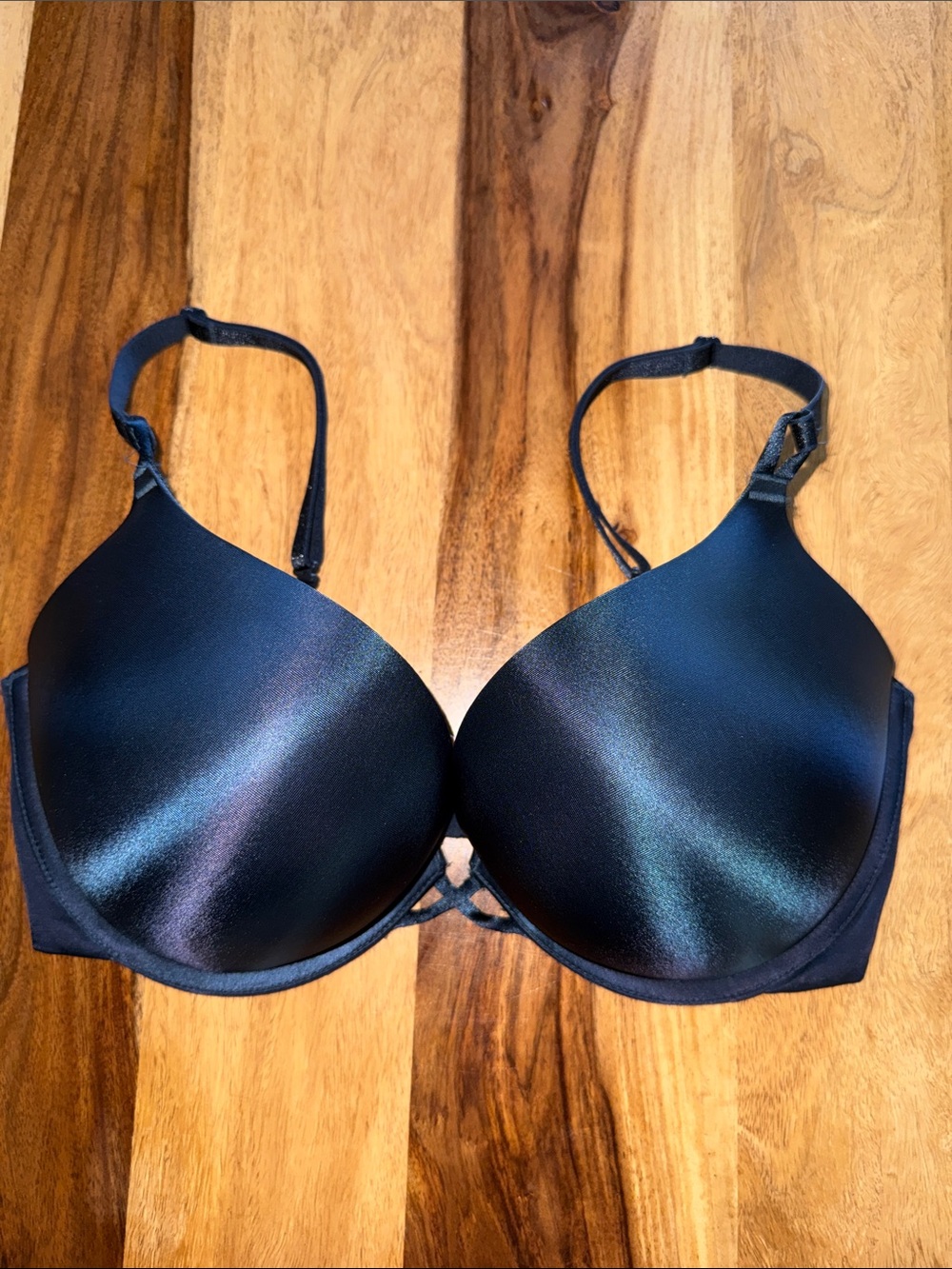 Victoria’s Secret Bombshell Dark Blue Padded Push Up Underwire Bra